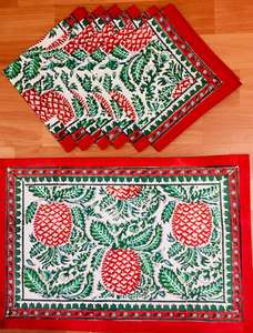 Manteles individuales tradicionales de algodón 100% hechos a mano Jaipur diseño étnico indio patrón Floral bloque de mano impreso manteles de mesa de comedor - Product Image 4