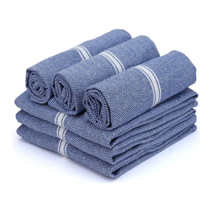 Paño de Cocina Bordado con Diseño de Espiga Azul, 45x70cm, 280GSM, Acabado Libre de AZO, Elaborado para Cadenas de Minoristas, Importadores y Compradores - Product Image 1