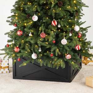 Soporte de árbol de Navidad de madera maciza de lujo al por mayor, decoración elegante inspirada en la naturaleza para el hogar, Año Nuevo, fiesta de Navidad - Product Image 2