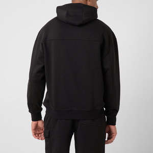 Sudadera con capucha informal de bolsillo de gran tamaño para hombre de algodón puro de alta calidad con logotipo personalizado - Product Image 3