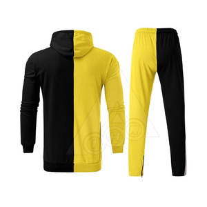 Ropa deportiva de entrenamiento de manga larga informal para hombre más vendida, conjunto de dos piezas con logotipo personalizado, pantalones activos para adultos - Product Image 3