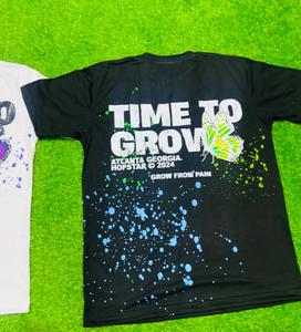 เสื้อยืดผ้าฝ้ายโอเวอร์ไซส์โลโก้ด้านหน้าและด้านหลังพิมพ์ลายผู้ผลิตเสื้อผ้าชั้นนำสำหรับอุตสาหกรรมสีแทนซี่ราคาถูก