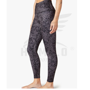 Leggings de fitness pour femmes taille haute personnalisés pour hommes Nouveau design Pantalon d'entraînement de gymnastique avec fermeture à la taille élastique respirante Motif solide - Product Image 6