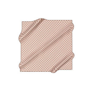 Pañuelo Cuadrado de Seda Beige con Estampado Geométrico - Product Image 1