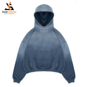 Sudadera con Capucha Unisex, Lavado Ácido, Diseño Desgastado y Decolorado por el Sol, Logotipo Personalizado Bordado, Térmica, 100% Algodón, Invierno, Alta Calidad - Product Image 1