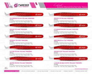 Juego de pinzas para extensión de pestañas de fabricante al por mayor con punta puntiaguda Etiqueta Privada Volumen de agarre perfecto herramienta de maquillaje de pestañas - Product Image 6