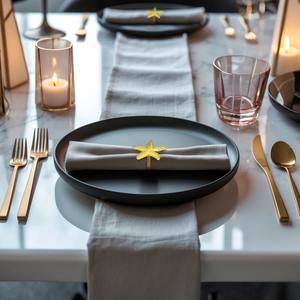 Elegant Starfish Gold Napkin Ring Perfect for Coastal Decor Home Dining Parties <b>Weddings</b> and Gift Giving Wholesale From India - Product Image 6