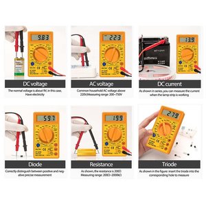* Presa * multimetro digitale voltmetro amperometro Ohm Tester DT830B-casa e giardino/fai da te - Product Image 5