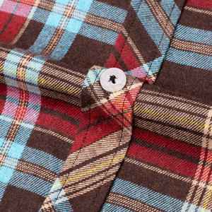 Camisas de Franela al por Mayor OEM con Logotipo Personalizado, Camisas de Franela de Manga Larga para Hombre en Tallas Grandes - Product Image 5