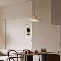 Petit luminaire suspendu en pierre LED SIMIG, suspension en travertin, lampe suspendue pour îlot de cuisine, lustres, luminaires suspendus