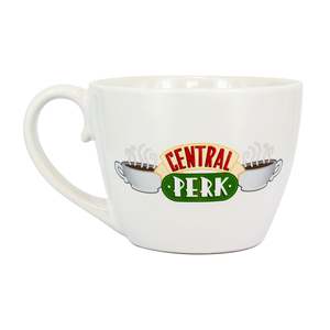 Taza de Cappuccino de Gres Moderna con Diseño Personalizado de Central Perk y Logotipo, Apta para Microondas y con Estilo para Uso Personalizado - Product Image 1
