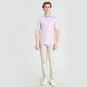 เสื้อโปโลพิมพ์ลายตามสั่ง แห้งเร็ว แบบซับลิเมชั่น พิมพ์ลายทั่วตัว เสื้อกอล์ฟ ป้ายส่วนตัว แพ็คเกจแบบกำหนดเอง - Product Image 4