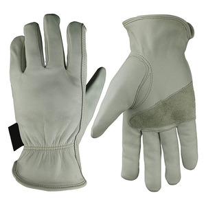 Gants de travail en cuir 2025 en cuir de vachette pour le travail, gants de conducteur en cuir de daim véritable de qualité A avec logo personnalisé pour hommes et femmes - Product Image 1