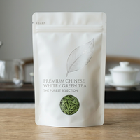 Sachet d'emballage alimentaire personnalisé en aluminium imprimé avec fermeture éclair, pochette laminée de qualité alimentaire pour thé en vrac/aliments
