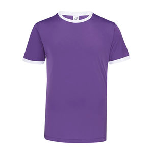 Camiseta Deportiva Unisex de Manga Corta con Cuello Redondo Ultifresh, Tejido Sólido con Panel Lateral Bordado, Poliéster Suave de Secado Rápido y Transpirable - Product Image 1