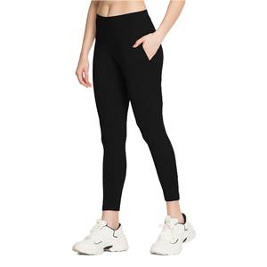 High Waist Yoga Leggings <b>Women's</b> Hip Lifting Pants Seamless <b>Compression</b> Gym Workout 100% Polyester Pant With Pockets Print Logo - Product Image 1