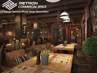Ensembles de mobilier de bar modernes et personnalisés avec éclairage LED, écologiques, étanches, recyclables et durables pour l'aménagement intérieur de restaurants