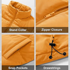 Veste matelassée d'hiver pour femmes, service OEM, respirante, imperméable, coupe-vent, design personnalisé, broderie, tissu à mémoire de forme, confortable - Product Image 4