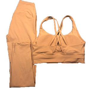 Nuevos colores de otoño Ropa de yoga para mujer Pantalones de yoga Sujetador deportivo y conjunto de mallas Venta caliente nuevo estilo - Product Image 2