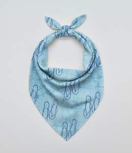 Bandana carré en coton 100% FABRIA, couleur personnalisée, motif à pois, impression à la main, sports de plein air, cyclisme, printemps - Product Image 3