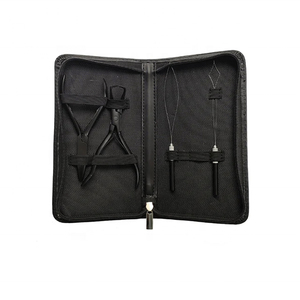 Kit d'outils professionnels de haute qualité pour extensions de cheveux, en matériau composite, personnalisable, avec pinces à angle long, pour la maison et le salon - Product Image 2