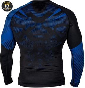 Vêtement de sport anti-UV UPF50 respirant en polyester pour adultes, rash guard personnalisé sublimé, kimono à manches longues pour hommes - Product Image 4