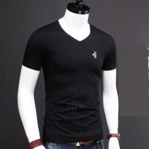 เสื้อยืดโพลีเอสเตอร์แขนสั้นสำหรับผู้ชายสไตล์ไฮสตรีทเสื้อยืดคอกลมปกเสื้อพิมพ์ดิจิตอลลายตัวอักษรตัวเลือกว่างเปล่า - Product Image 1