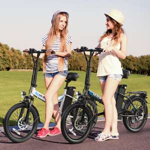 VARUN C20 Blaze Combo, Rueda de 20 Pulgadas, Neumático de 3 Pulgadas, Suspensión Delantera Bloqueable en Blanco y Negro, Motor de 350W, Alcance de 40-50 Millas - Product Image 1