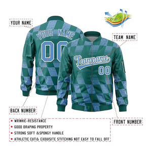 Chaquetas Bomber informales personalizadas para hombre, chaqueta universitaria ligera multicolor con cuello levantado y cremallera, transpirable, a prueba de viento - Product Image 3