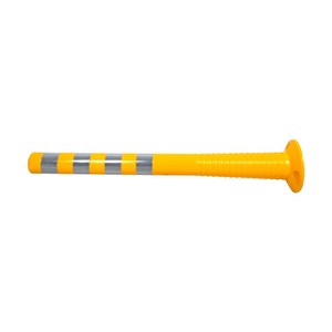 Bouée de délimitation flexible jaune 100x8cm pour avertissement de circulation - Product Image 4