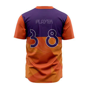 Conjuntos de uniformes de Jersey de béisbol de poliéster hechos a mano profesionalmente, ropa de entrenamiento cómoda para jugadores de equipos adultos, estampado personalizado - Product Image 5