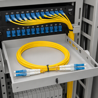 Cordon de brassage optique monomode de qualité télécom SC LC UPC Simplex G657A1 FTTH à faible perte avec gaine LSZH