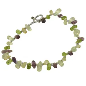 Bracelet élégant en pierres précieuses pour femmes - Bijoux en argent sterling, cadeau - Product Image 1