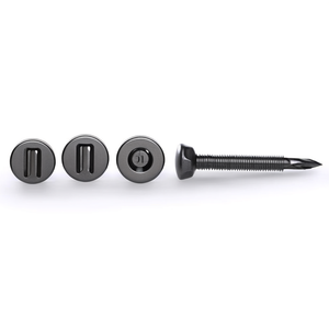 D5X18 <b>Screw</b> Compatible Ref 90003607 Nylon <b>Flat</b> Head Socket Cap Tapping Set <b>Screws</b> M4 Thread Size 25mm Length Black Oxide Plating - Product Image 3