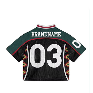 Camiseta Holgada de Malla Tejida de Alta Calidad, Suministro al por Mayor OEM, Envío Rápido, Transpirable, Cómoda, Cuello en V, Manga Corta - Product Image 2