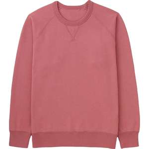 เสื้อสเวตเตอร์แขนยาวสำหรับผู้ชาย, เสื้อสเวตเตอร์ขนแกะหนาคอกลมสีพื้นระบายอากาศ - Product Image 3