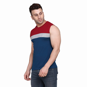 Chemises sans manches multicolores de haute qualité pour hommes, vêtements de sport Slim Fit avec logo et étiquette personnalisés et emballage personnalisé - Product Image 3