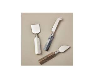 ชุดมีดหั่นชีสด้ามหินอ่อนชุดชีสทำมือมีดหั่นชีสทำจากเหล็กเครื่องใช้บนโต๊ะอาหารดีไซน์ล่าสุด - Product Image 1