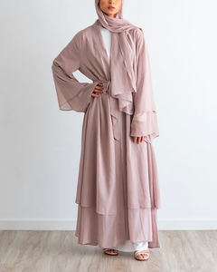 OEM Premium Quality Manufacturer High Quality Islamic Turkey Abayas Fashion Solid Color Muslim <b>Kaftan</b> Abaya Muslim <b>Dresses</b> <b>Women</b> - Product Image 3