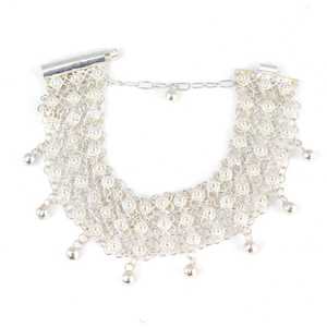 Three-Row Coriander Bead <b>Bracelet</b> 925 Sterling <b>Silver</b> Fashionable <b>Bangles</b> & <b>Bracelets</b> - Product Image 2
