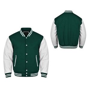 Blouson Bomber Homme à Col Rabattu Style Universitaire Urbain Hiver avec Logo Avant en Toile Chaud - Product Image 4