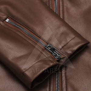 Veste en cuir à manches longues au meilleur prix Concevez votre propre veste en cuir à la mode Veste en cuir de haute qualité - Product Image 4