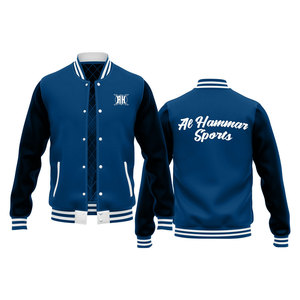 OEM personalizado hombres Letterman chaquetas nuevo diseño totalmente personalizado Denim Bomber chaqueta con capucha primavera temporada incluye logotipo personalizado - Product Image 3