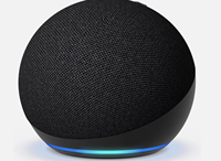 Ama Zon Echo Dot 5ème Génération, Haut-parleur Intelligent avec Écran AMOLED (2.0-2.9"), Alexa, Charbon - Tout Neuf