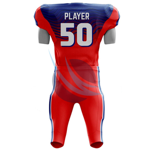 Ensemble maillot et pantalon de football américain à manches courtes et à séchage rapide conçu sur mesure Nouveau style personnalisé pour hommes - Product Image 2