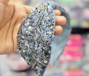 New Fashion Rhino Pearl Knotted Fabric <b>Headband</b> for Girls with Long Hair Best Price From India Exporter - Product Image 4