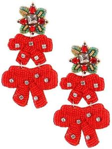 Diseño caliente para fiesta de Navidad Taza Pendientes cuentas de semillas vacaciones Navidad declaración pendientes Noel taza de café pendientes - Product Image 4