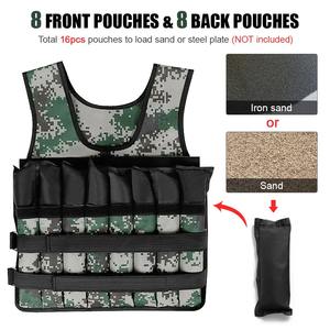 Wholesale Cheap Price Tactical Weighted Vest Weightlifting 5kg to 20kg Weight Carrier Vests Strength Training Gym Weighted Vest - Product Image 3