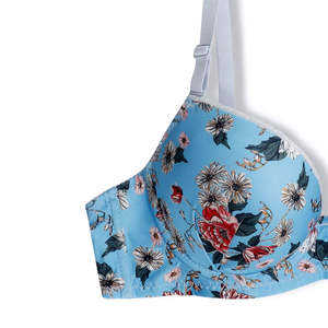 Flower Printed Bra With Panty Set High Quality Sexy Woman Suits Two Piece Bikini Brief Bathing Swimsuit Sets for Women - Product Image 4