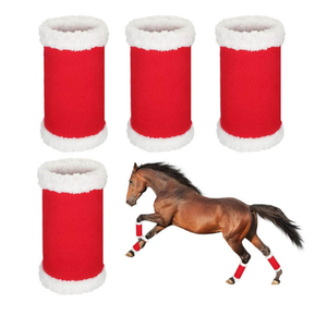 Custom Made in Pakistan Protective <b>Brushing</b> <b>Boots</b> for Horses with Shock Absorbing Padding and Full Tendon and Fetlock Support - Product Image 2